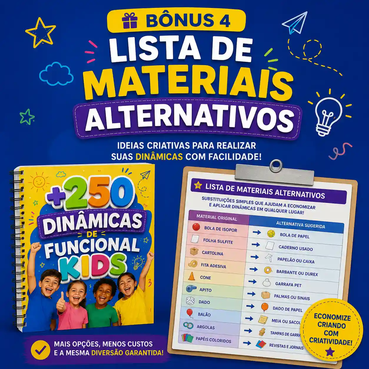 Lista de Materiais Alternativos